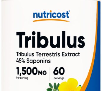 Nutricost Tribulus Terrestris Extract 1500mg, 120 Capsules – 60 Servings (750mg Per Cap), Non GMO & Gluten Free