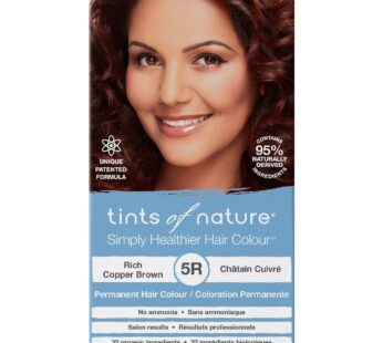 Tints of Nature 5R Rich Copper Brown Permanent Hair Dye, Nourishes Hair and Covers Greys, Ammonia-Free, 130ml