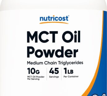 Nutricost MCT Oil Powder 1LB (16oz) – Great for Keto, Ketosis and Ketogenic Diets – Zero Net Carbs, Non-GMO + Gluten Free (Medium Chain Triglyceride)