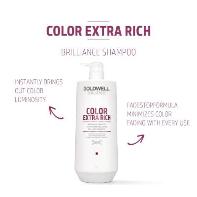 Goldwell Dualsenses Color Extra Rich Brilliance Shampoo 1L - Image 2
