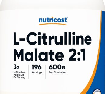 Nutricost L-Citrulline Malate (2:1) Powder (600 Grams)