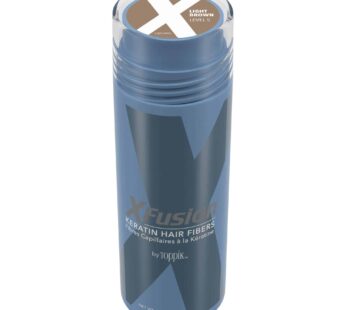 X-Fusion Keratin Hair Fibers for Unisex, Light Brown, Net WT 28 Gram/ 0.98 Ounce