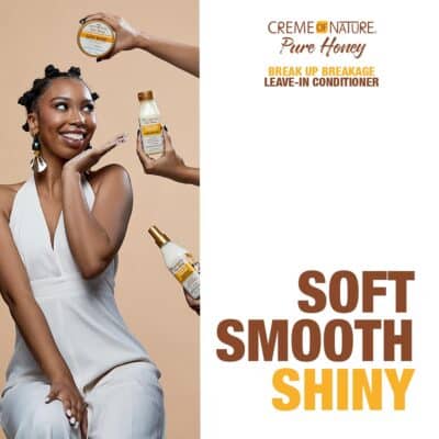 Creme Of Nature, Leave in Conditioner Pure Honey, Coconut Oil And Shea Butter Formula, For Dry Damaged Hair, 8 Oz - Image 4