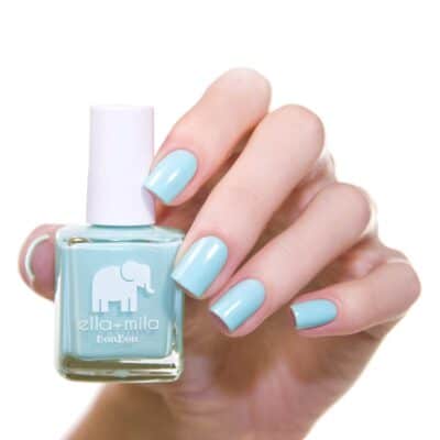 ella+mila Nail Polish, BonBon Collection - My Baby Blue - Long-Lasting & Chip Resistant Formula (0.45 fl oz each) - Image 3