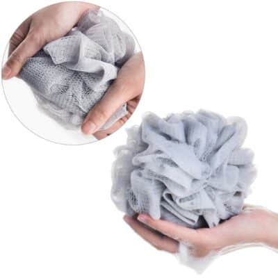 BTYMS 6 Pcs Shower Pouf 60g Bath Loofah Shower Sponge Loofahs Exfoliating Mesh Puff Body Wash Sponge - Image 5