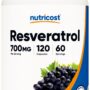 Nutricost Resveratrol 700mg, 120 Capsules - Vegan, Gluten Free, Non-GMO
