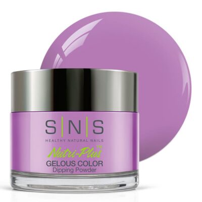 SNS Nail Dip Powder, Gelous Color Dipping Powder - Violet Lovers (Purple/Lavender, Cream) - Long-Lasting Dip Nail Color Lasts 14 Days - Low-Odor & No UV Lamp Required - 1oz