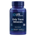 Life Extension Only Trace Minerals, a daily dose of zinc, chromium, boron, copper, manganese, vanadyl sulfate, gluten-free, non-GMO, vegetarian, 90 capsules