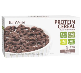 BariWise Protein Cereal, Cocoa, Low Sugar, Gluten Free, Keto Friendly & Low Carb (7ct)
