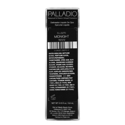 Palladio Liquid Eyeliner, Highly Pigmented and Waterproof Eyeliner, For Intense Eye Definition, Smear-proof Eyeliner Liquid, Includes Easy Grip Wand and Felt Tip Eyeliner Applicator, Midnight - Image 2