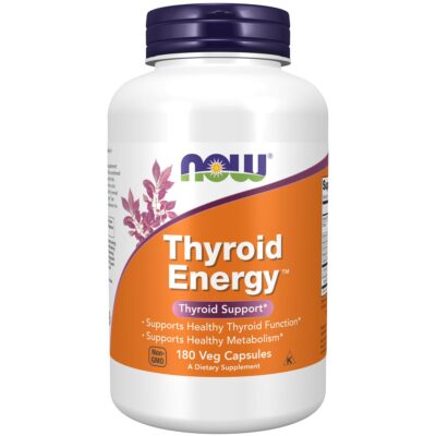 NOW Foods Thyroid Energy Veg Capsules (180 Capsules, Pack of 2)