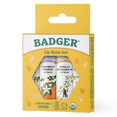 Badger - Classic Lip Balm Gold Box with Aloe, Extra Virgin Olive Oil, Beeswax & Essential Oils, Lip Balm Variety Pack, Certified Organic, 0.15 oz (4 Pack) - Image 3