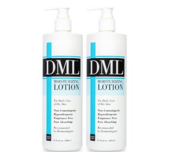 DML Moisturizing Lotion- Hydrating Hand and Body Moisturizer / Hypoallergenic Body Lotion for Dry and Cracked Skin / Gentle, Unscented Moisturizing Lotion Great for Men and Women / 16 oz (Pack of 2)