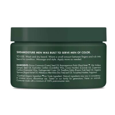 Shea Moisture Mens Beard Balm, All Natural ingredients, Made With Maracuja Infused Shea Butter, Shape-Smooth & Define, 4 Ounce (M-BB-2949) - Image 2