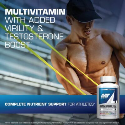 GAT SPORT Men's Multi + Test, Premium Multivitamin Tablets (60 Count) - Image 5