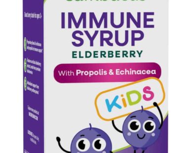 Nature’s Way Sambucus Elderberry Immune Syrup for Kids Ages 2+, with Echinacea & Propolis, Daily Immune Support*, Vegetarian, Berry Flavored, 4 Fl Oz (Packaging May Vary)