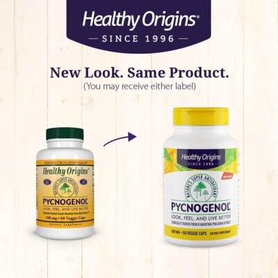 Healthy Origins Pycnogenol 100 mg - Premium Pine Bark Extract - French Maritime Pine Bark Extract for Heart Health, Skin Care & More - Gluten-Free & Non-GMO Supplement - 60 Veggie Caps - Image 4