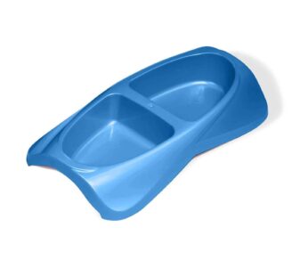 Van Ness Lightweight Small Double Dish, 8 Ounce per side,Blue