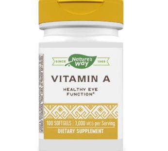 Nature’s Way Vitamin A, 3,000 mcg per serving, 100 Softgels