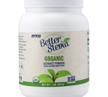Now Foods Better Stevia Certified Organic Extract Powder 1 Lb (454 G) Powder