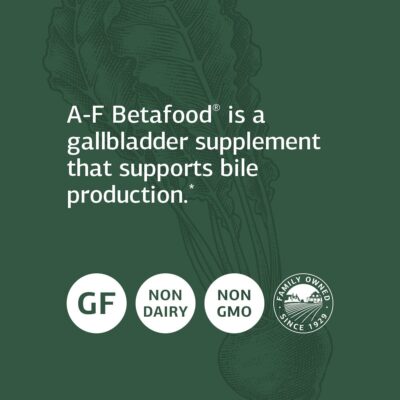 Standard Process A-F Betafood - Gluten-Free Liver Support, Cholesterol Metabolism, and Gallbladder Support Supplement with Vitamin A, Iodine, Vitamin B6-360 Tablets - Image 4