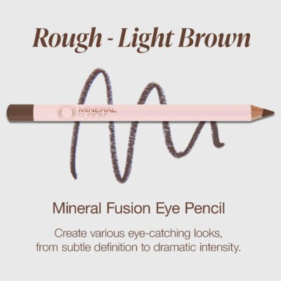 Mineral Fusion Eye Pencil, Light Brown Eyeliner with Soothing Chamomile, Meadowfoam & Vitamin E, Velvety Smooth, Hypoallergenic Eye Makeup, Line & Define, Long-Lasting Eyeliner Pencil, Rough, 0.04 Oz - Image 3