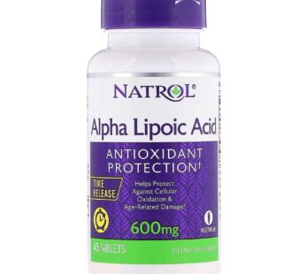 Natrol Alpha Lipoic Acid Time Release – 600 mg – 45 Tablets