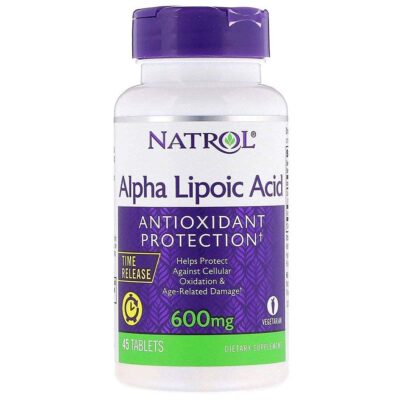 Natrol Alpha Lipoic Acid Time Release - 600 mg - 45 Tablets