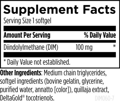 Designs for Health DIM-Evail - 100mg Diindolylmethane Supplement - Enhanced Absorption Technology DIM Supplement - May Support Healthy Estrogen Metabolism - Gluten Free + Non-GMO (60 Softgels) - Image 6