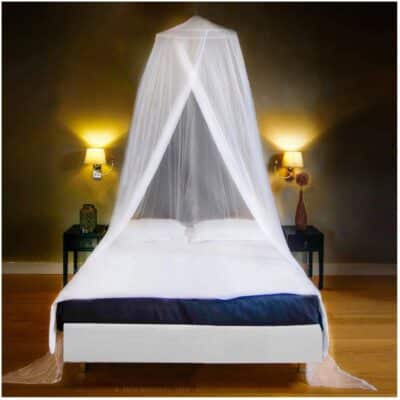 EVEN NATURALS King Size Mosquito Net for Bed - Ultra-Large Mosquito Netting for Bed, Easy Installation, Machine Washable, Luxurious Fine Mesh 300 Holes/inch? - Ideal for Home and Travel - 87"x22"x335"