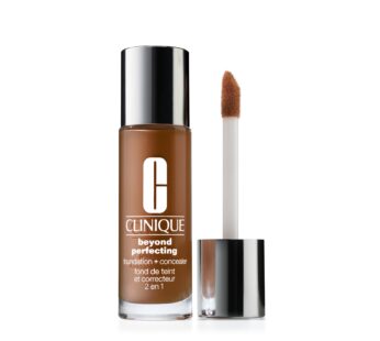 Clinique Beyond Perfecting Liquid Lightweight Full Coverage Foundation + Concealer For Dry Combination to Oily Skin Types, Clove