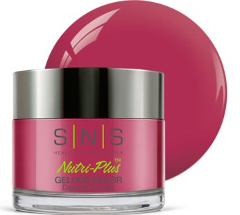 SNS Nail Dip Powder, Gelous Color Dipping Powder – Japanese Rose Delight (Red) – Long-Lasting Dip Nail Color Lasts 14 Days – Low-Odor & No UV Lamp Required – 1oz