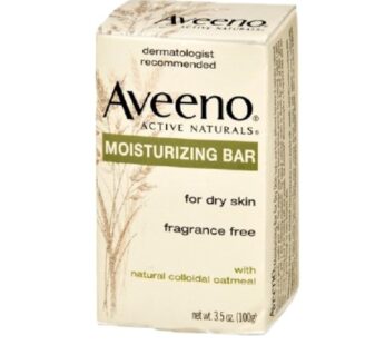 Aveeno Gentle Moisturizing Bar Facial Cleanser with Nourishing Oat for Dry Skin, Fragrance-free, Dye-Free, & Soap-Free, 3.5 oz (Pack of 2)