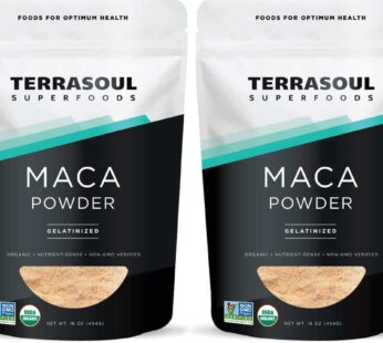 Terrasoul Superfoods Organic Gelatinized Maca Powder, 2 Lbs – Premium Quality | Recommended Use: Supports Increased Stamina & Energy | Gelatinized for Easy Digestion