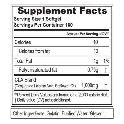 Conjugated Linoleic Acid CLA Pills - CLA 1000mg Diet Pills to Support Weight Loss Fat Burning Lean Muscle and Faster Metabolism - Stimulant-Free CLA 1000mg Safflower Based Fat Loss Support Pills - 180 - Image 2