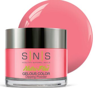 SNS Nail Dip Powder, Gelous Color Dipping Powder – Hola Fuchsia (Pink) – Long-Lasting Dip Nail Color Lasts 14 Days – Low-Odor & No UV Lamp Required – 1oz