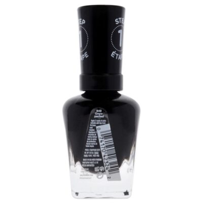 Sally Hansen Miracle Gel?, Onyx-pected, Long Lasting, Gel-Like Formula, No UV Lamp Needed, Black Nail Polish - Image 2