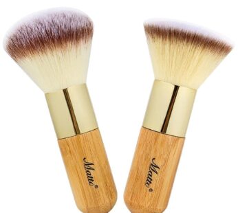 Matto Makeup Brush Set 2 Pieces Face Blush Kabuki Powder Foundation Makeup Brushes for Mineral BB Cream
