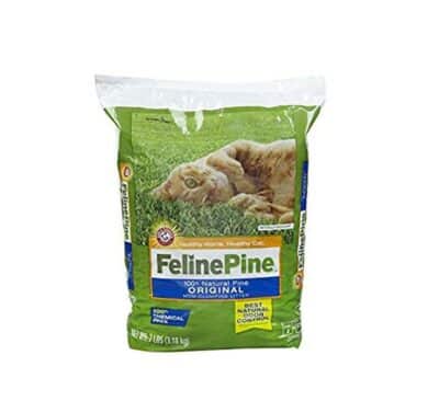 Feline Pine, 7-Pound Cat Litter - Original, Naturally Neutralizes Odors, Highly Absorbent, Low Dust, 100% Pine