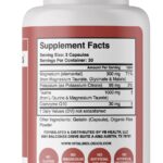 Heart Calm- Helps Support and Maintain a Healthy Heart Rhythm- A Natural, Fast-Acting Formula with Magnesium Taurate, Glycinate, Malate and More. 90 Capsules. - Image 2