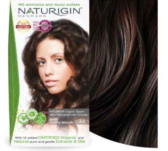 Naturigin Permanent Hair Dye, 3.0 Dark Brown, Ammonia and Paraben Free, up to 100% Gray Hair Coverage, Long Lasting, Vegan, Cruelty Free