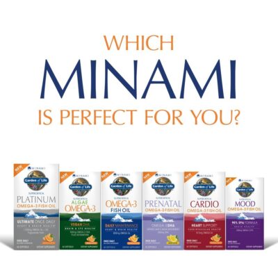 Garden of Life EPA/DHA Omega 3 Fish Oil - Minami Natural Brain Function, Heart and Mood Supplement, 120 Count - Image 3