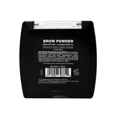Palladio Brow Powder for Eyebrows, Soft and Natural Eyebrow Powder with Jojoba Oil & Shea Butter, Helps Enhance & Define Brows, Compact Size for Purse or Travel, Includes Applicator Brush, Dark Brown - Image 9