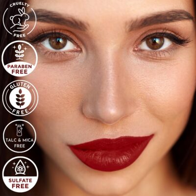 Mynena Red Long-Lasting Matte Liquid Lipstick Intense Color Smudge-Proof & Waterproof Comfortable Hydrating Shea Butter Vegan & Cruelty-Free | Elle - Image 5