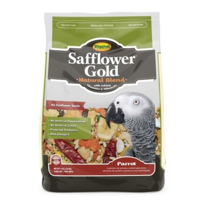 Higgins Safflower Gold Natural Food Mix for Parrots 3lbs