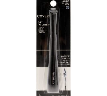 COVERGIRL Get In Line Liquid Eyeliner, Black Crystal, 0.08 Fl Oz (packaging may vary)