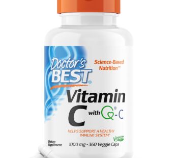 Doctor’s Best Vitamin C with Q-C – Vitamin C 1000mg Non-GMO, Vegan, Gluten Free, Soy Free, Sourced from Scotland Veggie Caps, 360 Count