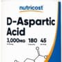 Nutricost D-Aspartic Acid (DAA) Capsules 3000mg Per Serving (180 Capsules) - Non-GMO