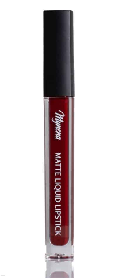 Mynena Burgundy Red Long-Lasting Matte Liquid Lipstick Intense Color Smudge-Proof & Waterproof Comfortable Hydrating Shea Butter Vegan & Cruelty-Free | Emma - Image 7