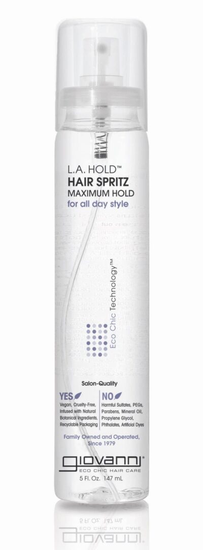 GIOVANNI L.A. Hold Hair Spritz - Maximum Hold Styling Spray, Lightweight, Lauryl & Laureth Sulfate Free - 5 oz (Pack of 3)